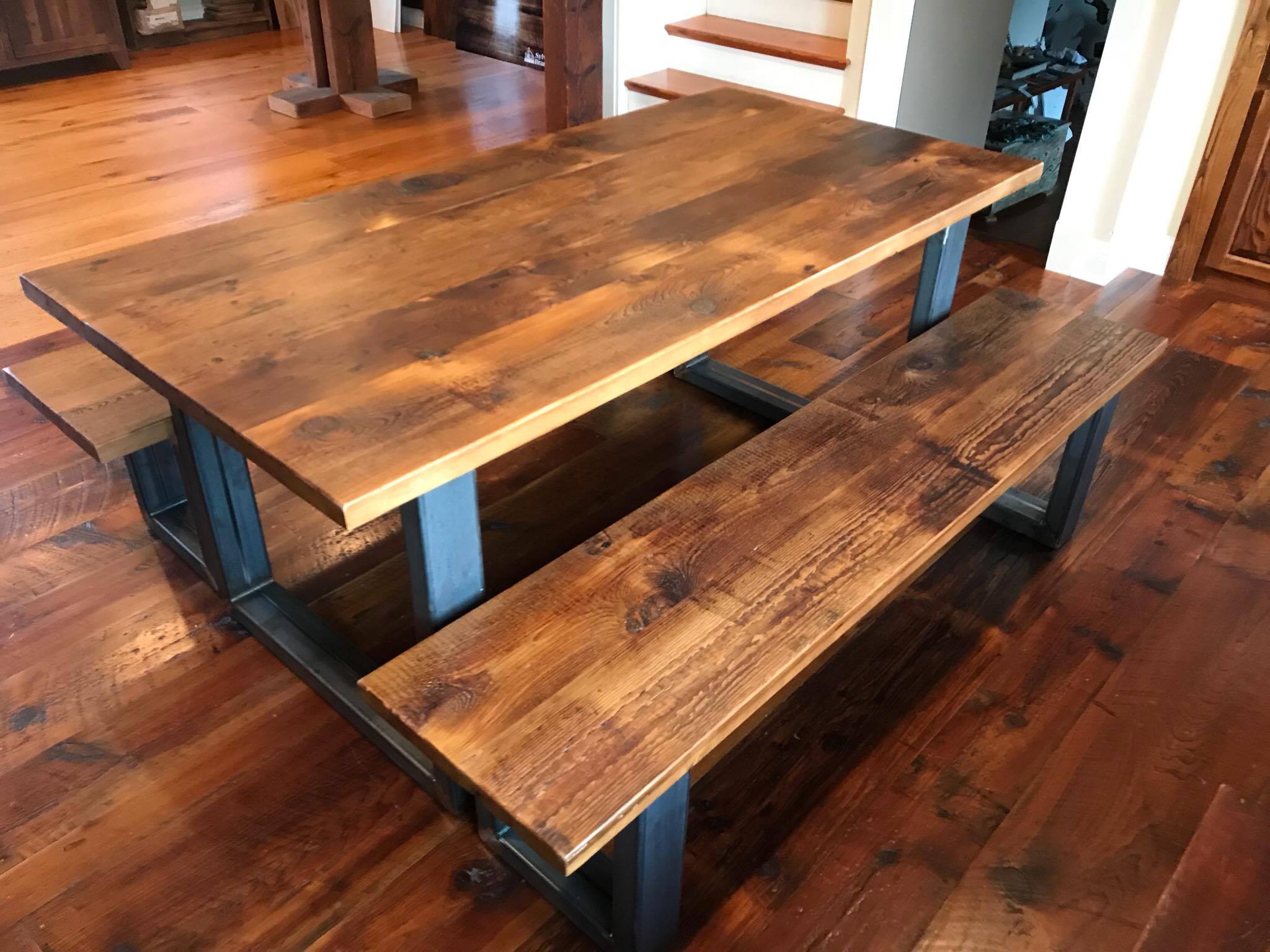 wood plank kitchen table