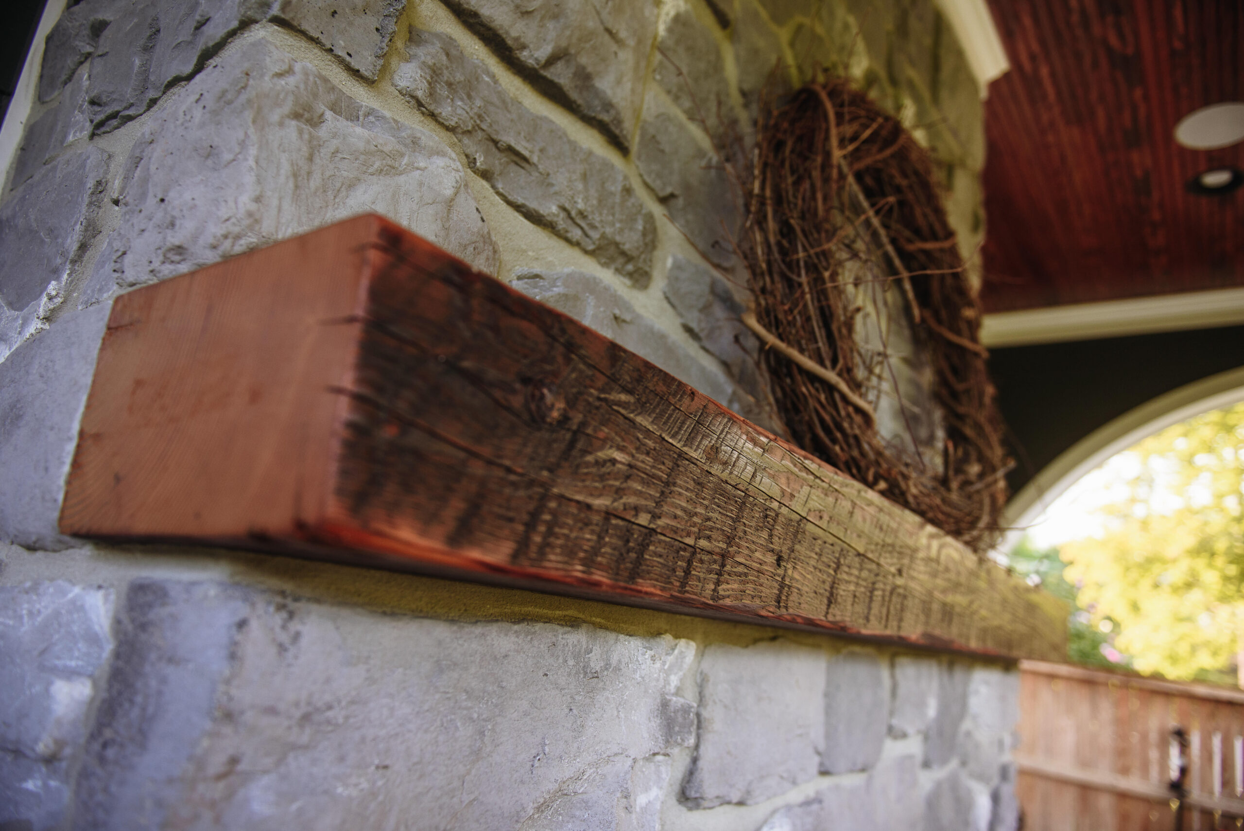 Hand Hewn Beam Vent Hood 